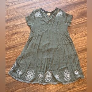 Knox Rose Olive Green Midi Dress